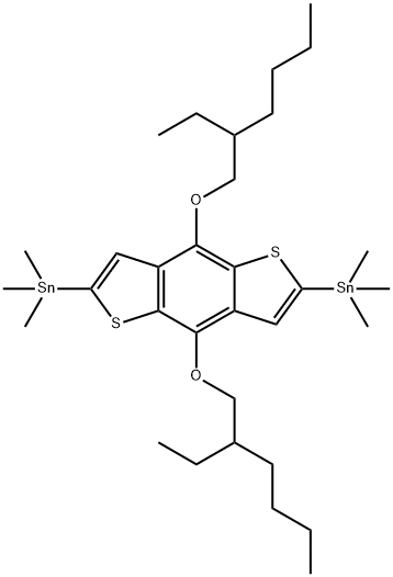 2,6-bis(trimethyltin)-4,8-bis(2-ethylhexyloxy)benzo[1,2-b:4,5-b’] dithiophene/1160823-78-8